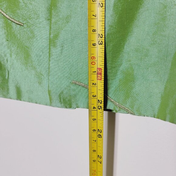 Laogudai Women's Green Floral Embroidered Long Sleeve Kimono Jacket Size Large - Picture 9 of 11